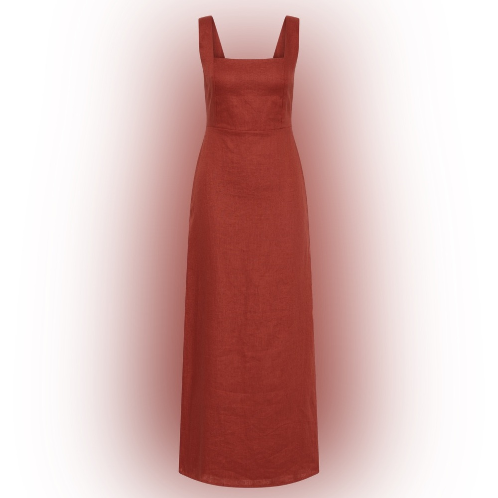 NWT | Faithfull the Brand | Lais Midi Dress in Garnet